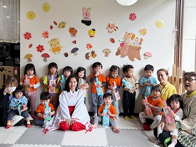 七五三の記念撮影