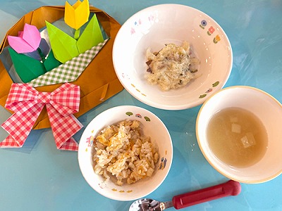 ほほえみキッズ園ココナッツのある日の給食