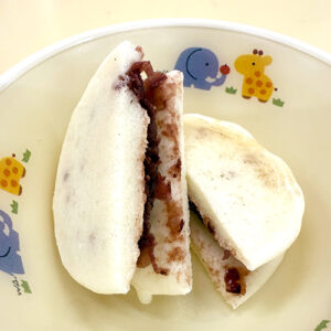 手作りおやつの米粉のホットケーキサンド
