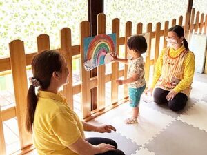 1歳児の英語レッスンの様子