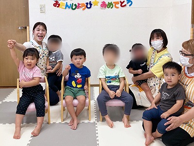 9月のお誕生日会記念撮影