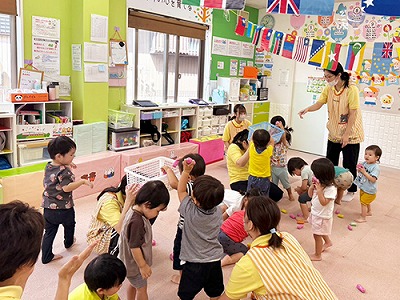 みんなでがんばった玉入れ
