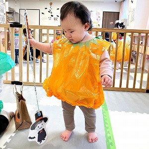 おばけ釣りに挑戦する子ども