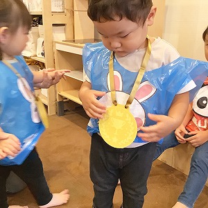 メダル授与